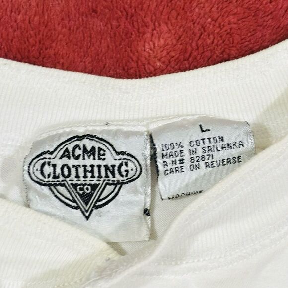 Vintage Looney Tunes Embroidered Quarter Button Long Sleeve Shirt - Picture 5 of 7